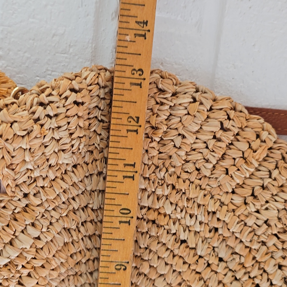 LAGGO Rio Sand Straw Handbag Crossbody Bag Natural - Picture 10 of 10